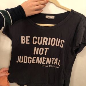 I Love H81 “Be Curious Not Judgmental” Grey Shirt